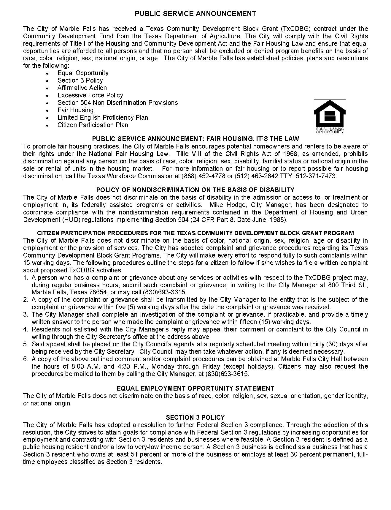 PSA-English - Marble Falls_030321