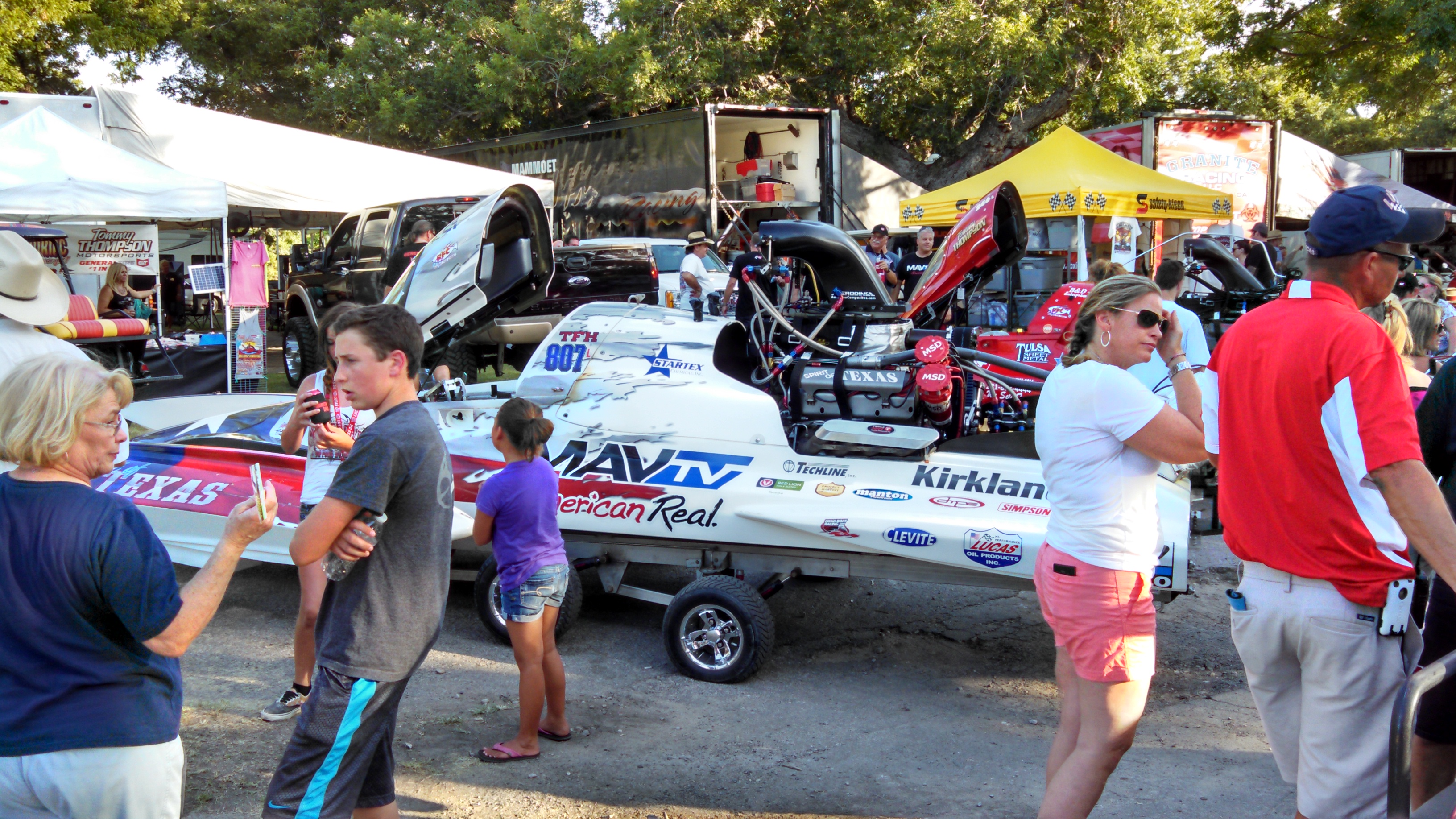 Drag Boat at a community event